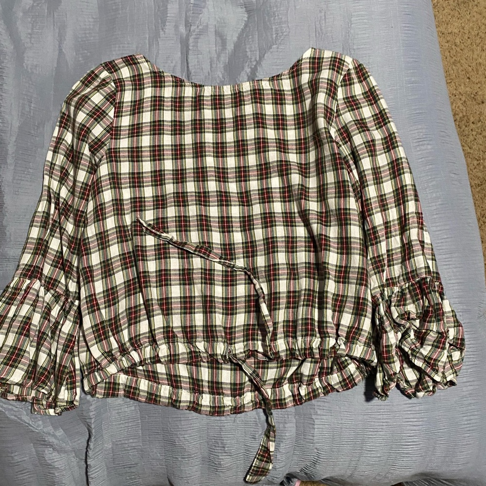 Woman’s plaid shirt